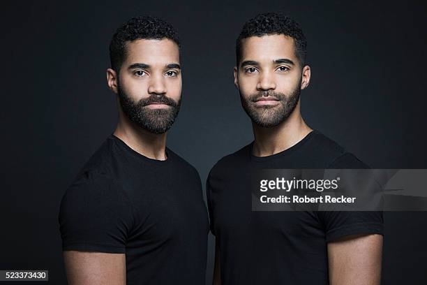 identical twin brothers - twin bildbanksfoton och bilder