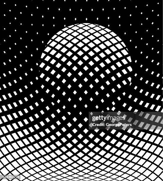 futuristic halftone pattern background with sphere - stretched image 幅插畫檔、美工圖案、卡通及圖標