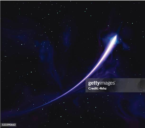 彗星 shooting star 、星雲スペースのストックベクトルの背景 - meteor点のイラスト素材／クリップアート素材／マンガ素材／アイコン素材