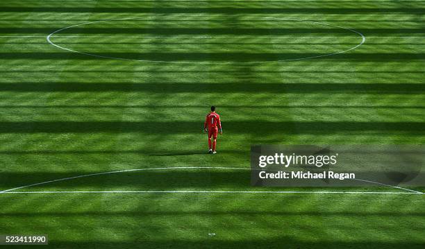 Lukasz Fabianski of Swansea looks on during the Barclays Premier League match between Newcastle United and Swansea City at