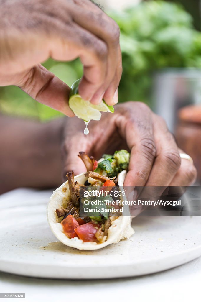 Slow Cooked Beef Brisket Chili Tacos