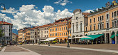 Central square in the city of Belluno, Northern Italy