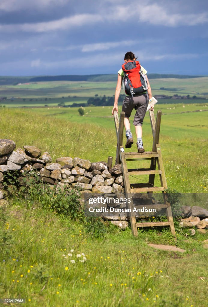 Hadrians Wall Hiker