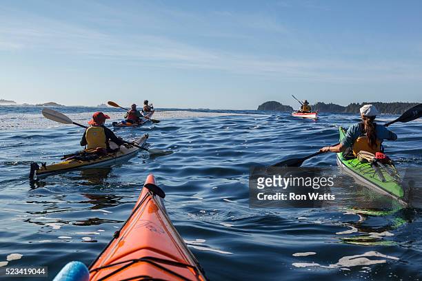 clayoquot sound - kayaking stock pictures, royalty-free photos & images