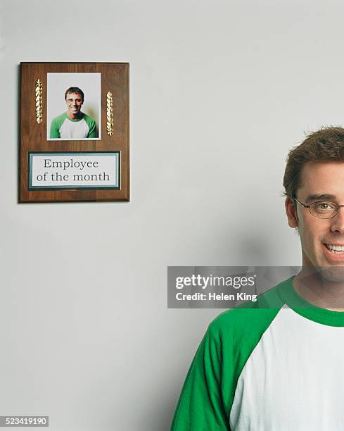 employee of the month - award plaque stock pictures, royalty-free photos & images