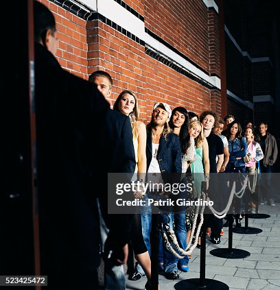 Waiting In Line Outside Nightclub High-Res Stock Photo - Getty Images
