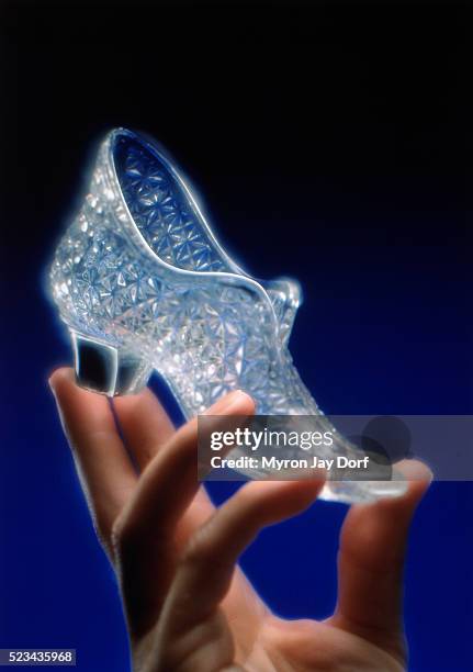 glass slipper/if the shoe fits - cinderella stock pictures, royalty-free photos & images