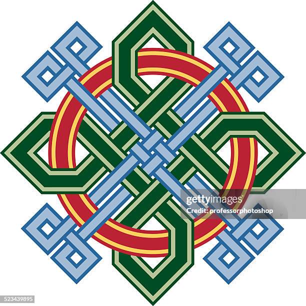 celtic cross - celtic knot stock illustrations