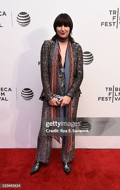 Karen O attends "SHOT! The Psycho-Spiritual Mantra Of Rock" Screening during 2016 Tribeca Film Festival on April 22, 2016 in New York City.