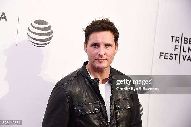 Actor Peter Facinelli attends "SHOT! The Psycho-Spiritual Mantra Of Rock" Screening during 2016 Tribeca Film Festival on April 22, 2016 in New York...