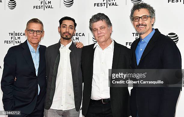 Michael Lombardo, Riz Ahmed, Steve Zaillian and John Turturro attend Tribeca Tune In: 'The Night Of' Screening during 2016 Tribeca Film Festival at...