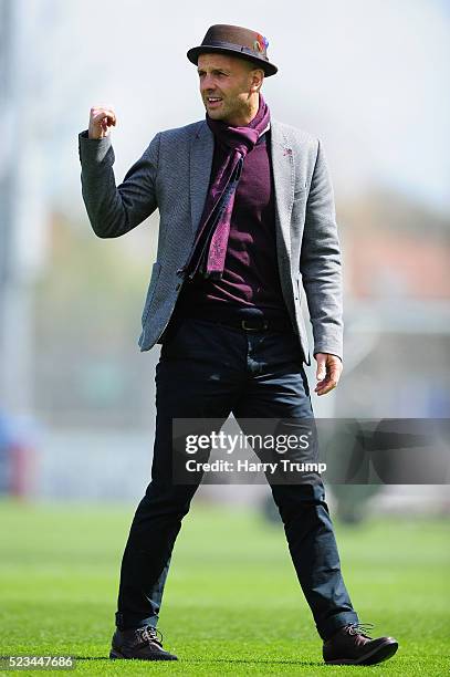 Paul Tisdale, Manager of Exeter City during the Sky Bet League Two match between Bristol Rovers and Exeter City at the Memorial Stadium on April 23,...