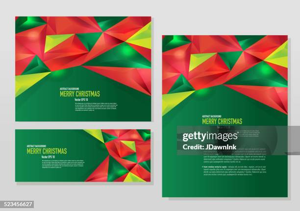 ilustraciones, imágenes clip art, dibujos animados e iconos de stock de plantilla de presentación de las navidades con fondo verde diseño - templates power point