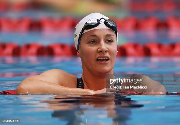 Claire Cashmore of Great Britain competes in the Women's MC 100m Breaststroke heats during Day One of British Para-Swimming International Meet at...