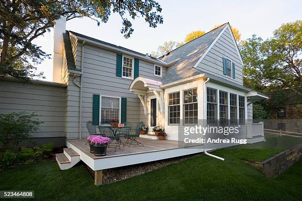 deck and addition on house - patio doors bildbanksfoton och bilder