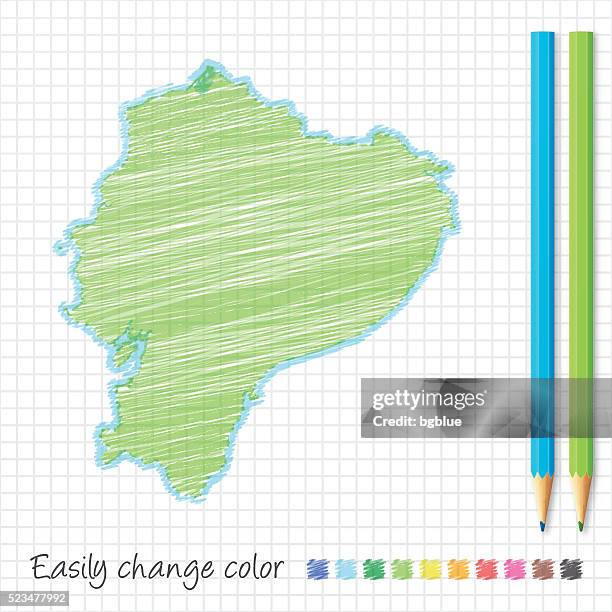 Draw Ecuador Map Of Ecuador Drawing High Res Illustrations - Getty Images