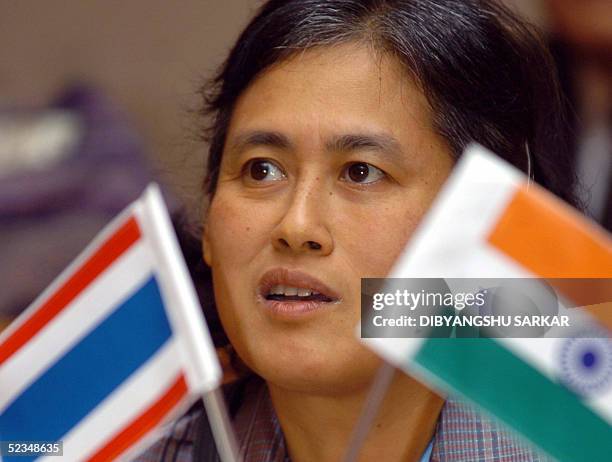 Princess of Thailand Maha Chakri Sirindhorn is pictured during a presentation at the Infosys campus in Bangalore, 10 March 2005. Princess Sirindhorn...