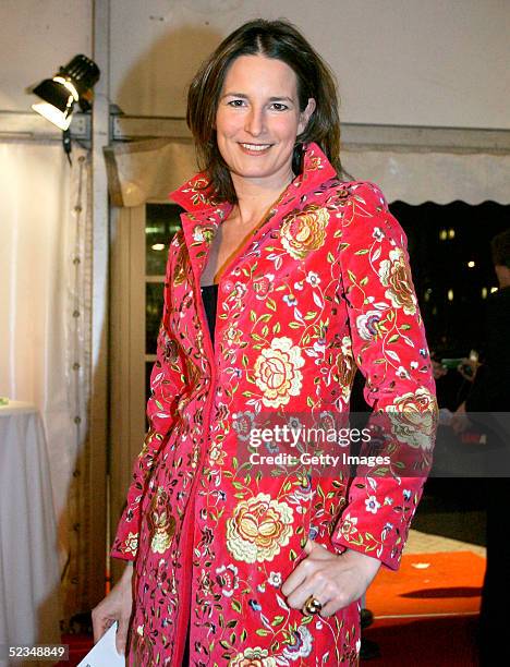 Tita von Hardenberg, presenter of the Polylux magazine on ARD attends the LEAD Awards 2005 at the Deichtorhallen on March 9, 2005 in Hamburg, Germany.