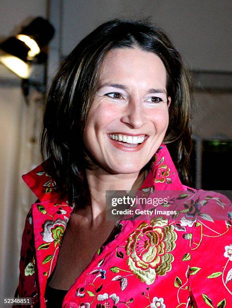 Tita von Hardenberg, presenter of the Polylux magazine on ARD attends the LEAD Awards 2005 at the Deichtorhallen on March 9, 2005 in Hamburg, Germany.