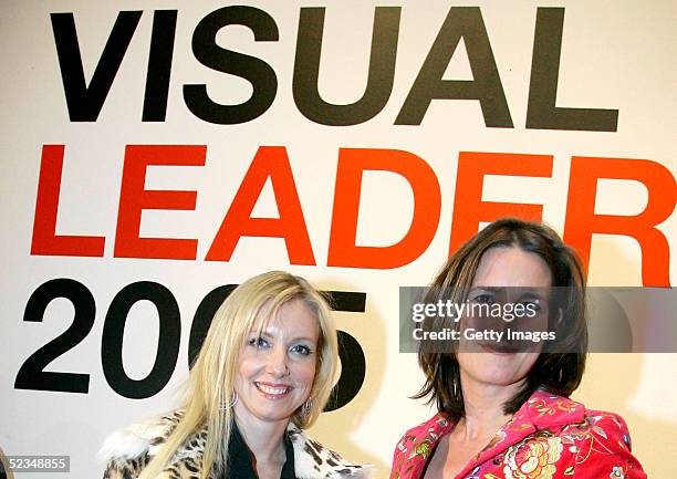 Jewellery designer Jette Joop and Tita von Hardenberg, presenter of the Polylux magazine on ARD attend the LEAD Awards 2005 at the Deichtorhallen on...