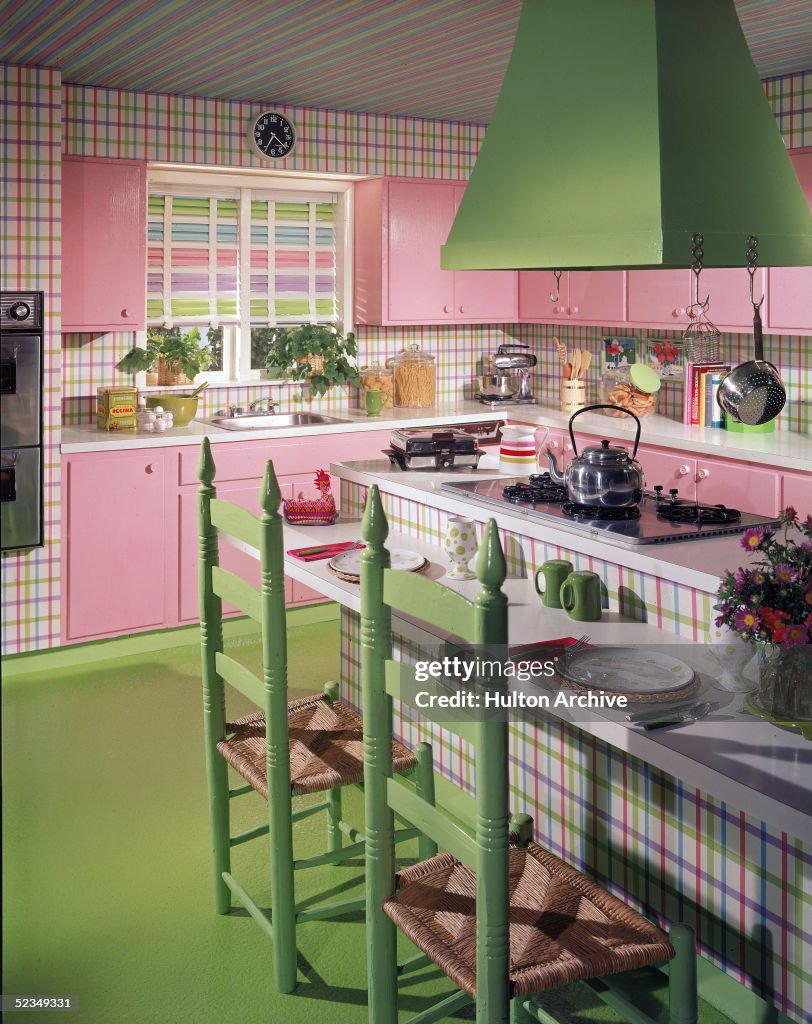 Pink & Green Model Kitchen