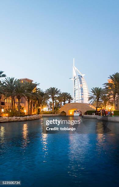 burj al arab in dubai - madinat jumeirah hotel stock pictures, royalty-free photos & images