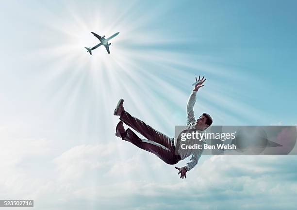 Falling From 9,999 Person Falling From Sky Stock Photos, High-Res Pictures, and ...
