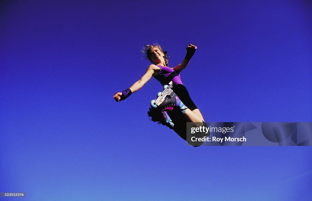 Inline Skater in the Air