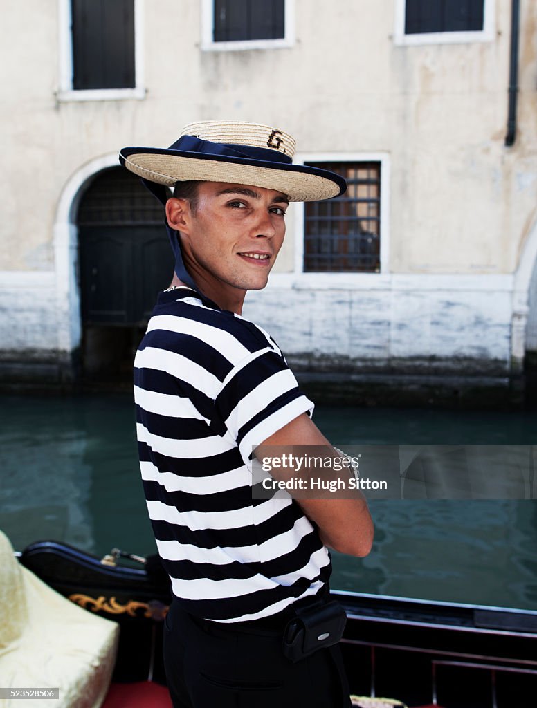Portrait of gondola driver