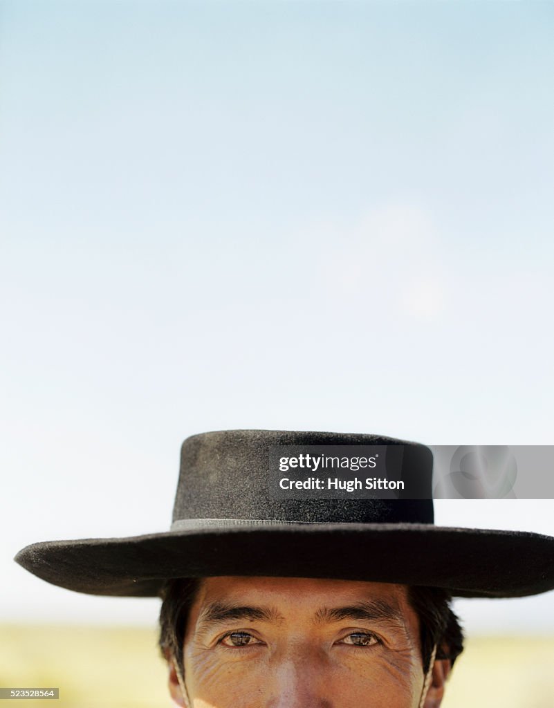Cowboy smiling into camera, Cafayete, Salta, Argentina