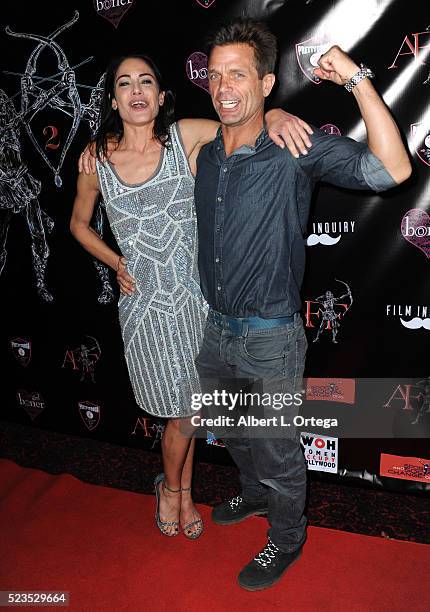 Actress Yancy Butler and actor David Chokachi at the 2nd Annual Artemis Film Festival - Red Carpet Opening Night/Awards Presentation held at Ahrya...