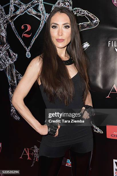 Actress Mandy Amano attends the 2nd Annual Artemis Film Festival-Red Carpet Opening Night/Awards Presentaion at Ahrya Fine Arts Movie Theater on...