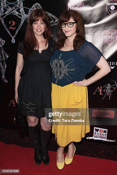 Producer/Actress Heidi Cox and Actress Stephanie Pressman attend the 2nd Annual Artemis Film Festival-Red Carpet Opening Night/Awards Presentation at...