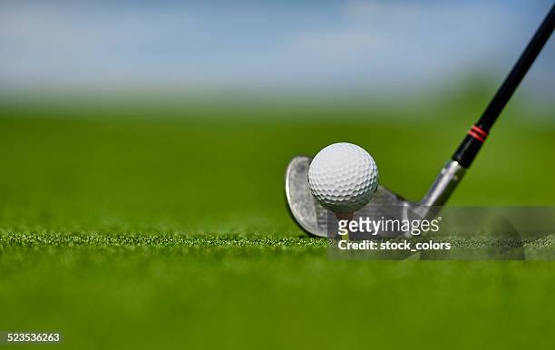 putting the drive in the ball - golf club stock pictures, royalty-free photos & images