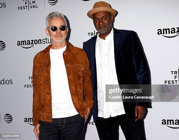 During the APRIL 23: Baz Luhrmann and Nelson George attend Tribeca Talks Directors Series: Baz Luhrmann With Nelson George during the 2016 Tribeca...