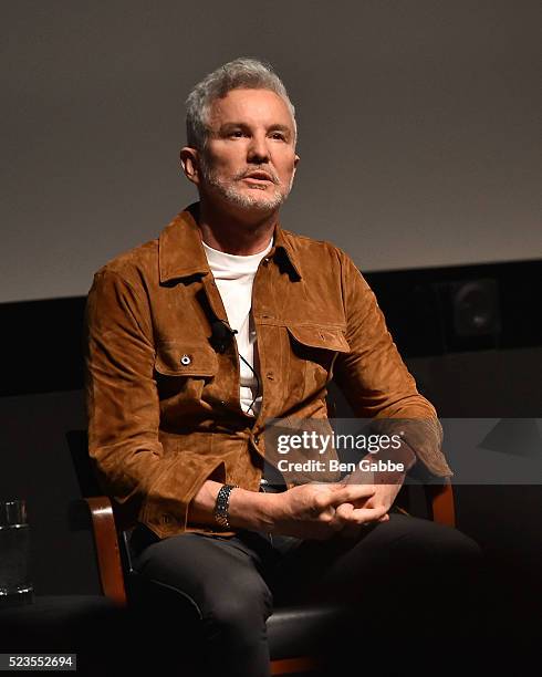 Director Baz Luhrmann speaks during the Tribeca Talks Directors Series: Baz Luhrmann With Nelson George at SVA Theatre 1 on April 23, 2016 in New...
