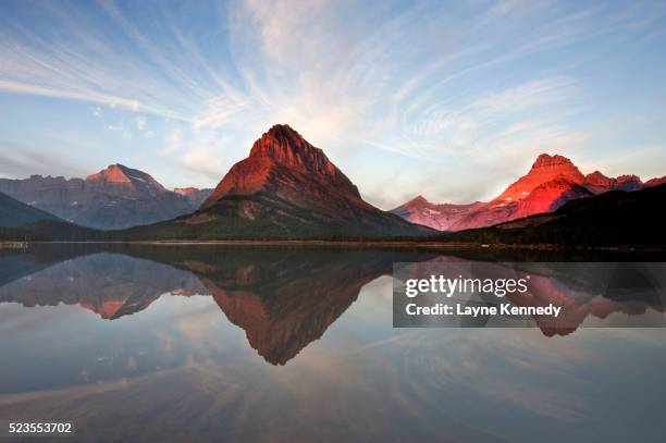 two medicine lake, glacier national park, montana - two medicine lake montana stock pictures, royalty-free photos & images