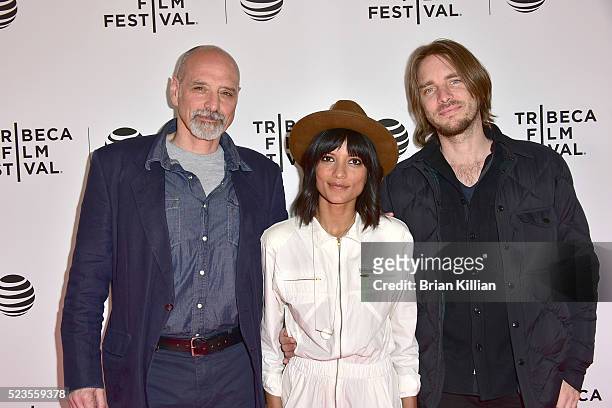 Co-directors and co-creators Eric Schlosser, Smriti Keshari, and Kevin Ford attend the Tribeca Talks: What We Talk About When We Talk About The Bomb...