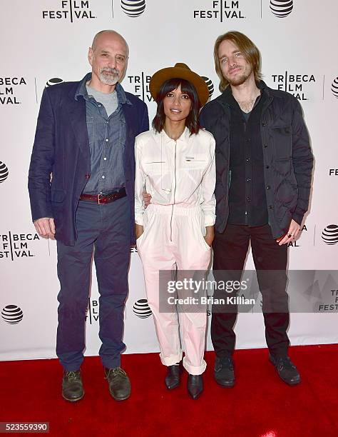 Co-directors and co-creators Eric Schlosser, Smriti Keshari, and Kevin Ford attend the Tribeca Talks: What We Talk About When We Talk About The Bomb...