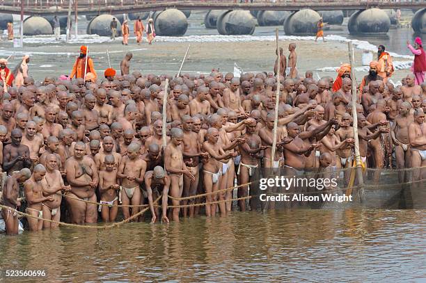kumbh mela hindu festival - ganges river stock pictures, royalty-free photos & images