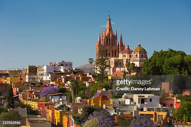 colonial city of san miguel de allende, mexico - mexico stock pictures, royalty-free photos & images