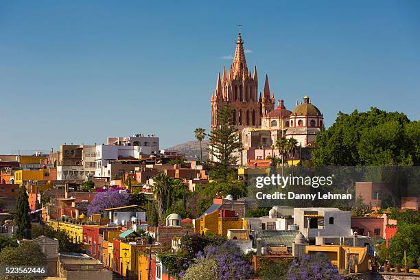 colonial city of san miguel de allende, mexico - mexico stock pictures, royalty-free photos & images