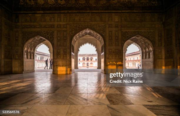 agra fort - arches stock pictures, royalty-free photos & images