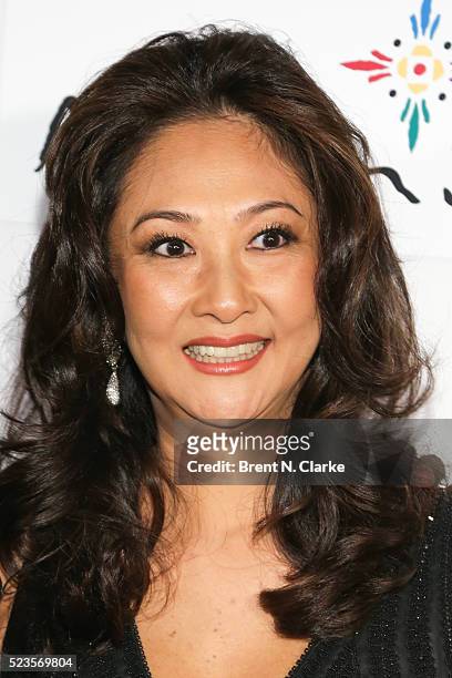 Marcia Aoki attends the world premiere of "Pele: Birth of a Legend" during the 2016 Tribeca Film Festival held at the John Zuccotti Theater at the...