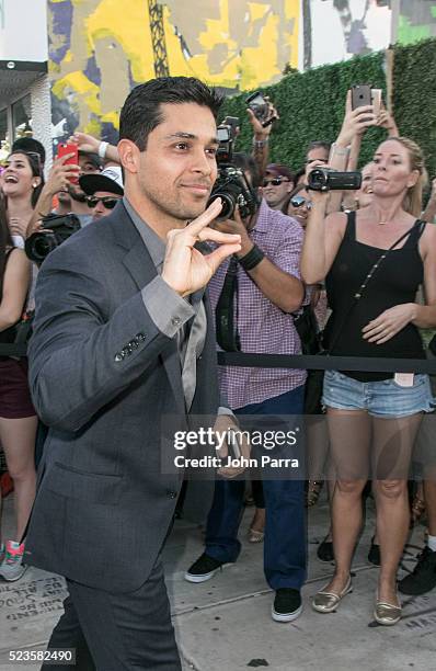 Wilmer Varderama attends David Grutman's and model Isabela Rangel wedding in Wynwood Wall on April 23, 2016 in Miami, Florida.