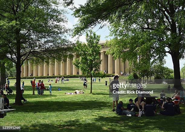 Sights during the 15th Annual Nashville Earth Day Festival at Centennial Park on April 23, 2016 in Nashville, Tennessee.