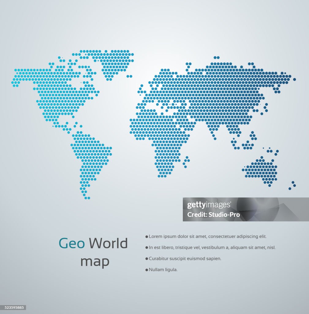 Geometric world map