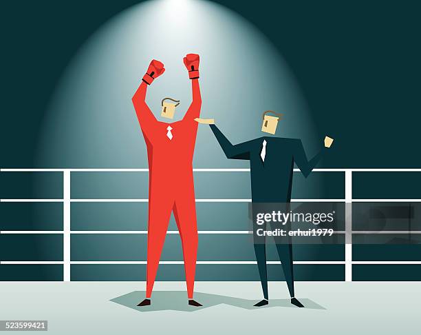 victory ,boxing, challenge, boxing ring, success - fighting ring stock illustrations