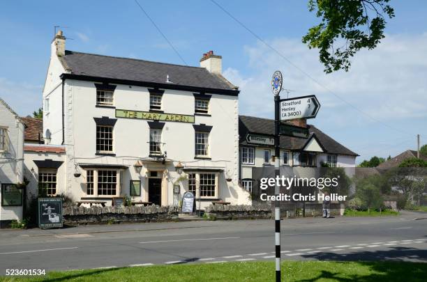 mary arden inn wilmcote - herberg stockfoto's en -beelden