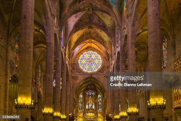 capella de sant jeroni, palma cathedral, mallorca - catedral fotografías e imágenes de stock